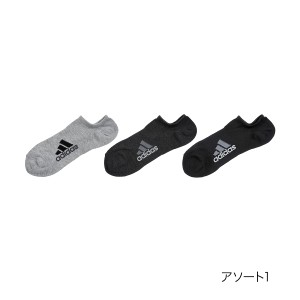 アディダス（adidas）/ADIDAS(アディダス) ： Deo 無地 ワンポイント メランジ柄 ソックス くるぶし下丈 