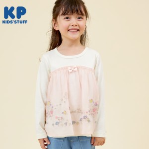 ケーピー（KP）/フェアリーmimiちゃんのオーガンジードッキング長袖Tシャツ(100〜130)