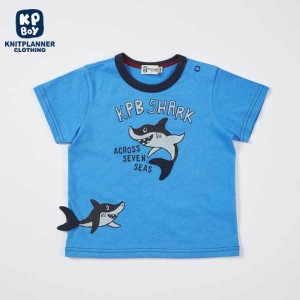 ケーピーボーイ（KP BOY）/【日本製】サメモチーフの半袖Tシャツ(80〜90)