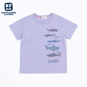 ケーピーボーイ（KP BOY）/【日本製】サメモチーフの半袖Tシャツ(100〜130)