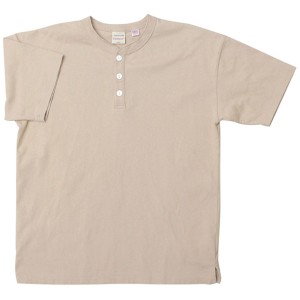 グッドウェア（Goodwear）/USAコットン ヘンリーネック Tシャツ 半袖 レギュラーシルエット ボタン tシャツ