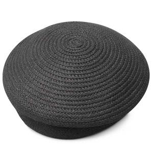 【NEW】ベーシックエンチ（BASIQUENTI）/ベレー帽 メンズ 春夏 ベレー 帽子 サマー 夏 シンプル 黒 ベージュ ナチュラル リネン