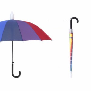 スライドカバー 付き 傘 濡れない ぬれない 傘ケース 傘 カバー 雨傘 長傘 スライドケース グラスファイバー 傘 16本骨傘 大きい レディ