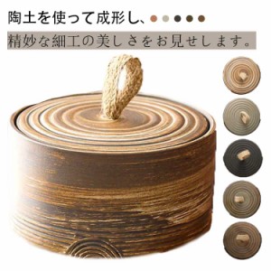 茶筒 茶缶 キャニスター 陶器 和風 茶葉入れ お茶っぱ入れ 保存容器 茶葉入れ容器 保存缶 上品 家庭用 おしゃれ ナチュラル キッチン雑貨