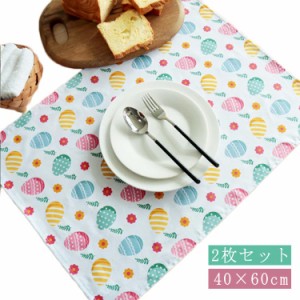  2枚セット セット 60cm 特大 ランチョンマット 布 60 洗える 40×60cm 40cm 大きめ 4060 給食マット 40 ランチクロス 子供用 ランチョン