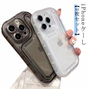  iPhone14pro TPU iPhone15promax iphoneケース iPhone14ケース SE 2枚セット iPhone11 韓国 iPhone12 スマホケース 2 iPhone13 透明 ク