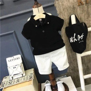 子ども用 上下セット 上下ペア 子供服 キッズ ポロシャツ 半袖 ハーフパンツ 半ズボン 夏 無地 シンプル かっこいい オシャレ お出掛け 