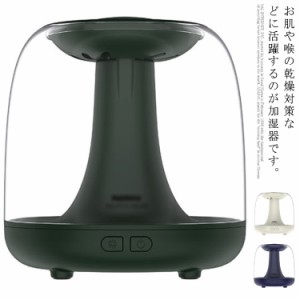 加湿器 大容量1.2L 卓上 卓上加湿器 しずく型 USB 充電式　2000Ah アロマ加湿器 大容量 小型 コンパクト 静音 乾燥対策 空気清浄 空焚防