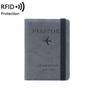 パスポートケース スキミング防止 パスポートカバー カードポケット付き トラベルウォレット 多機能 薄手 安全 革 RFIDブロッキング 防水