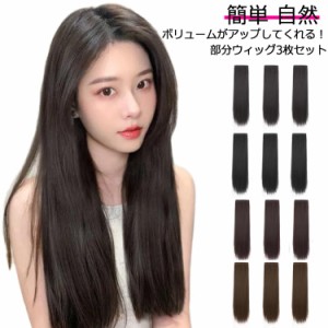 部分ウィッグ 40cm 50cm 60cm 耐熱ファイバー トップピース ヘアピース ウィッグ 髪の毛 かつら 簡単 自然 ナチュラル イメチェン エクス