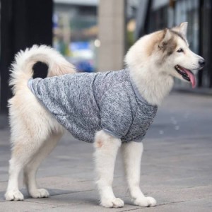 大型犬 ドッグウェア セーター ニットトップス リブ おしゃれ 杢柄 中型犬 ペット用 犬用 洋服 シンプル 犬服 ペット服 犬の服 可愛い お