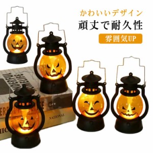 かぼちゃランタン LEDライト 電池付属 提灯 置物 卓上 照明飾り ハロウィン オーナメント ハロウィーン ハロウィーン飾り Halloween ラン