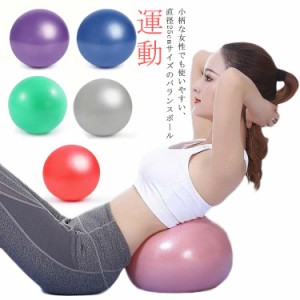 ミニ バランスボール 空気入れ 25cm エクササイズ ハンドポンプ付き ヨガボール ダイエットボール ダイエット 小さい ストレッチ 骨盤 健