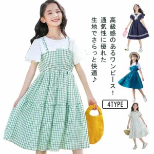 ワンピース 女の子 セーラーワンピース 半袖 子供 海軍風 セーラー服 親子ペア キュート ガールズ キッズ 子供服 夏 女児 子供服 半袖 襟