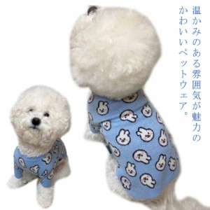 送料無料 ペットウエア ニット セーター 犬服 猫服 小型犬 中型犬 プルオーバー うさぎ 兎 ウサギ かわいい シンプル お散歩 お出掛け 秋