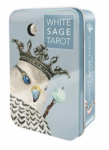 タロットカード US Games Systems 正規販売店 ホワイト セージ タロット 缶入り White Sage Tarot Hutch, Thersa タロット 占い