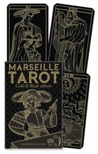 タロットカード Lo Scarabeo 正規販売店 マルセイユ タロット（ゴールド ＆ ブラック版） Tarot of Marseille Gold & Black Edition  占