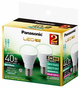 パナソニック ミニクリプトン型 LED電球 E17口金 電球40形相当 昼白色相当(3.9W) 広配光タイプ 2個セット LDA4NGE17K40ESW22T