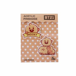 【土日発送不可】 BT21 アクリルピンバッジ(SHOOKY) WAPB-BT21-SK