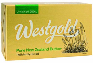 ウエストゴールド NZ産 グラスフェッドバター 無塩バター 250g ×4個