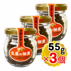 カラダぽっ 生姜の佃煮 55g×3個セット つくだ煮 国産生姜使用 イトク食品