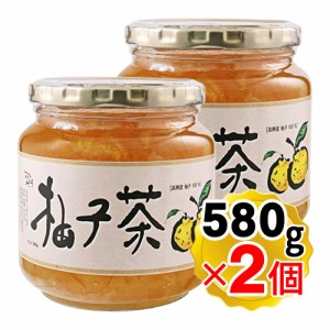 マッスンブ ゆず茶 580g×2個セット ゆず砂糖漬け 柚子茶 韓国 瓶 