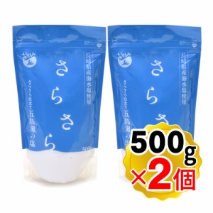 菱塩 さらさら仕立て 五島灘の塩 500g×2個セット いそしお 長崎県産海水塩使用