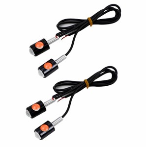  ミニ ウインカー 赤色 4個セット 12V バイク LED 汎用 ライト マイクロウィンカー  [Partools]