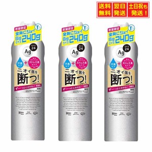 【限定Big3本】資生堂 Ag エージーデオ24 パウダースプレー(無香性)XL 240g×3本