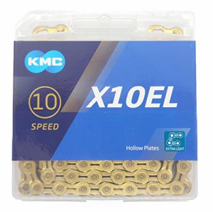 KMC X10EL チェーン 10速/10S/10スピード/10speed 用 114Links (ゴールド) [並行輸入品]