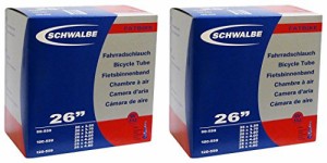 SCHWALBE(シュワルベ) 26×3.5/4.8(ファットバイク)用チューブ 仏式 40ｍｍバルブ 13J-SV 2本セット [並行輸入品]