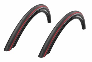 2本セット SCHWALBE ONE ADDIX シュワルベワン クリンチャー 700c (700×25c, レッドストライプ) [並行輸入品]