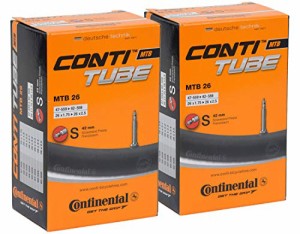 2本セット Continental(コンチネンタル) チューブ MTB26 S42 26×1.75-2.5（仏式バルブ42mm） [並行輸入品]