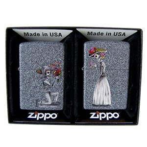 ZIPPO ジッポー ライター ペア DAY OF DEAD SKULLS SET デイオブデッドスカルズ 2個セット 28987 [並行輸入品]