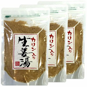 レビュー投稿で+５％プレゼント｜ カリン生姜湯 300g 【高知県産生姜】 【自宅用】 巣鴨のお茶屋さん 山年園 【3袋セット】