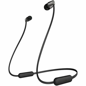 ソニー ワイヤレスイヤホン WI-C310 : Bluetooth対応/最大15時間連続再生/マイク付き フラットケーブル採用 2019年モデル ブラック WI-C3