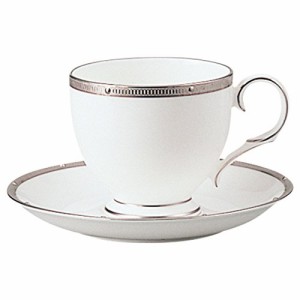 Noritake ノリタケ カップ & ソーサー ( コーヒー ティー 兼用) 250cc ロシェルプラチナ ボーンチャイナ T50788A/4795