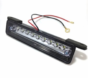 スズキ ジムニー JA11 JA12 JB23 等 移動 用 9連 LED ライセンス ランプ ナンバー 灯 ユニット ホワイト ライト テール リア パーツ 車 