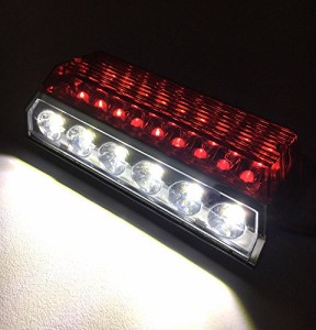 24V トラック 用 角型 24 LED サイド マーカー ランプ アンダー ダウン ライト 付き 10個 セット 赤 レッド カスタム パーツ トレーラー 
