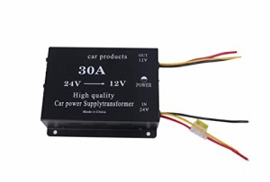 DCDC コンバーター 電圧 変換器 24V→12V 変圧器 デコデコ ヒューズ付 過電圧保護 30A/40A/45A/50A/60A 各種 バックアップ 機能付 大型車