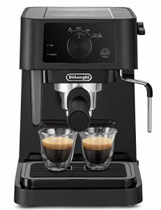 デロンギ(DeLonghi)スティローザ エスプレッソ・カプチーノメーカー EC235J-BK ブラック