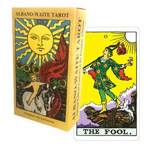 タロットカード 78枚 ウェイト版 タロット占い 【 アルバノ ウェイト タロット　Albano-Waite Tarot 】日本語解説書付き　[正規品]