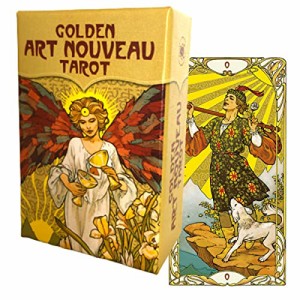 タロットカード 78枚 ミニチュア タロット占い 【 ゴールデン アールヌーボー タロット ミニ　Golden Art Nouveau Tarot MINI 】日本語解