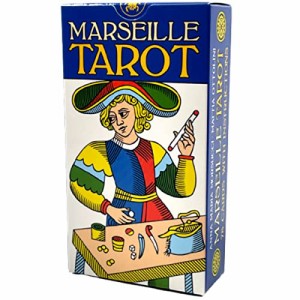 タロットカード 78枚 マルセイユ版 タロット占い 【 マルセイユ タロット ブルーエディション　Marseille Tarot 】日本語解説書付き　[正