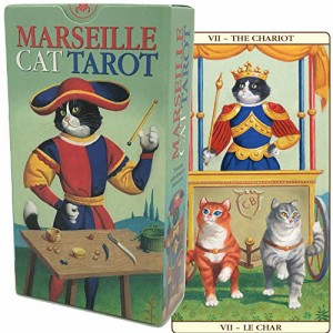 タロットカード 78枚 マルセイユ版 タロット占い 【マルセイユ キャット タロット　Marseille Cat Tarot 】日本語解説書付き　[正規品]