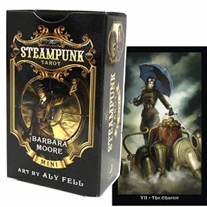 タロットカード 78枚 ウェイト版 ミニチュア タロット占い 【スチームパンク タロット ミニ　The Steampunk Tarot MINI 】日本語解説書付