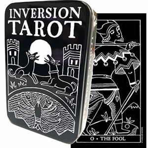 タロットカード 78枚 マルセイユ版 タロット占い 【インバージョン タロット（缶ケース）　Inversion Tarot in a Tin 】日本語解説書付き