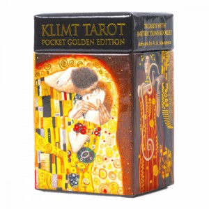 タロットカード 78枚 マルセイユ版【クリムト タロット ゴールデン ミニ エディション KLIMT TAROT POCKET GOLDEN EDITION 】日本語解説