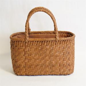 ヘレンカミンスキー HELEN KAMINSKI かごバッグ ハンドバッグ オレンジ