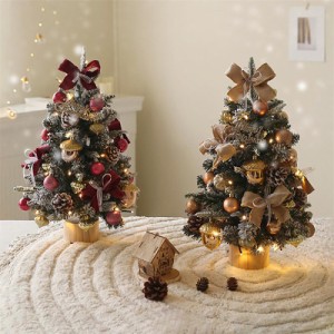 送料無料 クリスマスツリー 60cm ミニサイズ 卓上 クリスマス飾り LEDイルミネーション オーナメント 簡単な組立品 飾り 部屋 商店 プレ